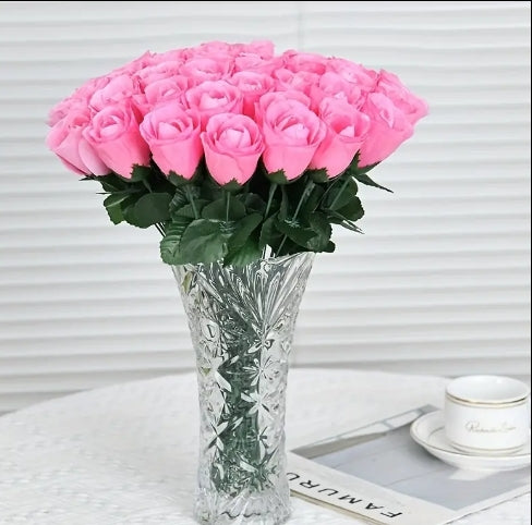 20pc artificial Pink roses